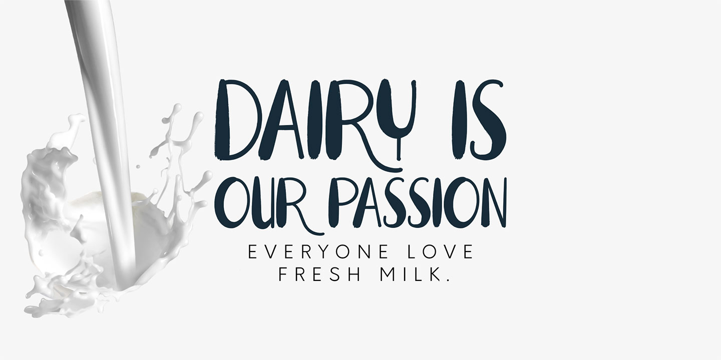 Beispiel einer Fresh Milk-Schriftart #9